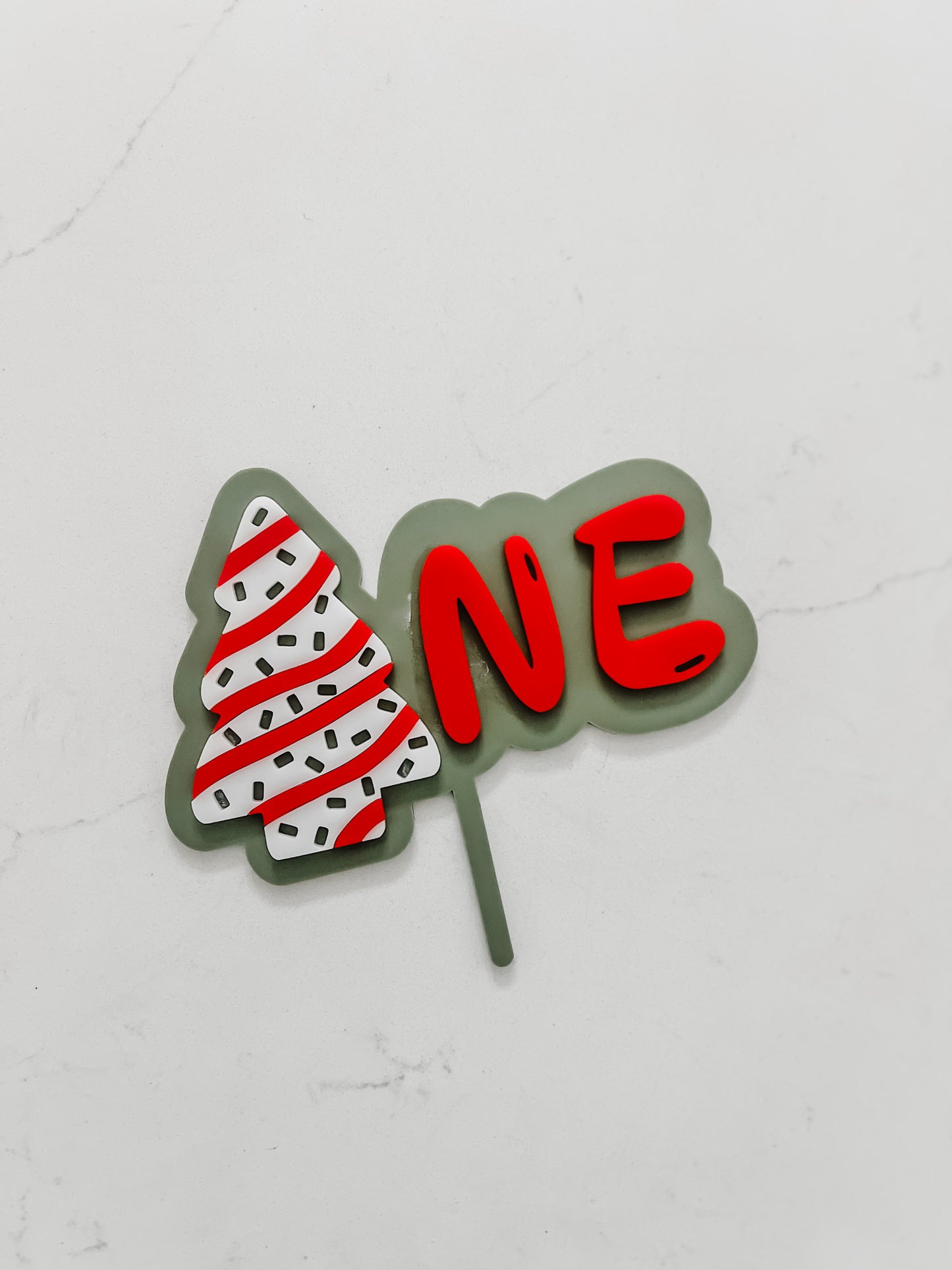 Tree Cake - ONE - Cake Topper