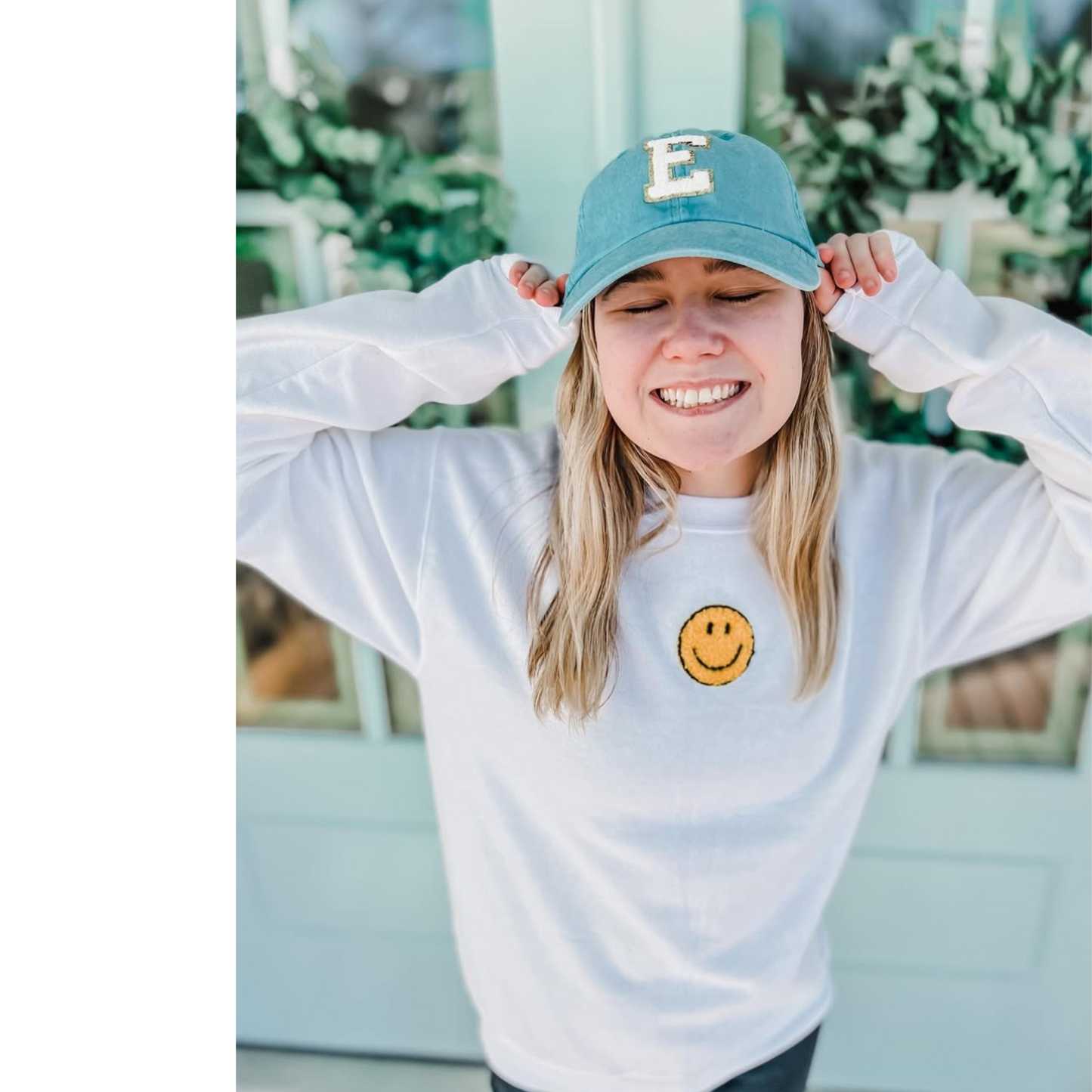 Initial Letter Iron on Patch - Baseball Cap