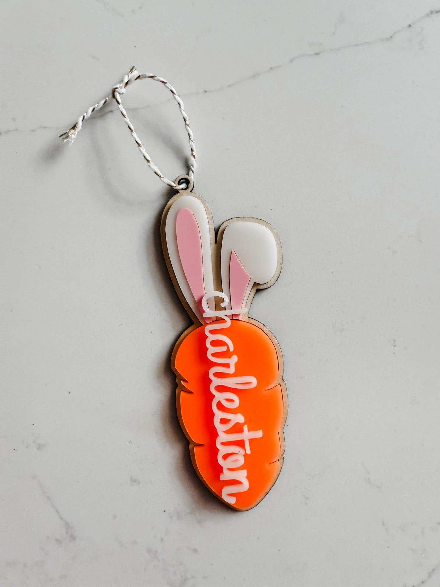 Bunny Carrot - Easter - Name Tag