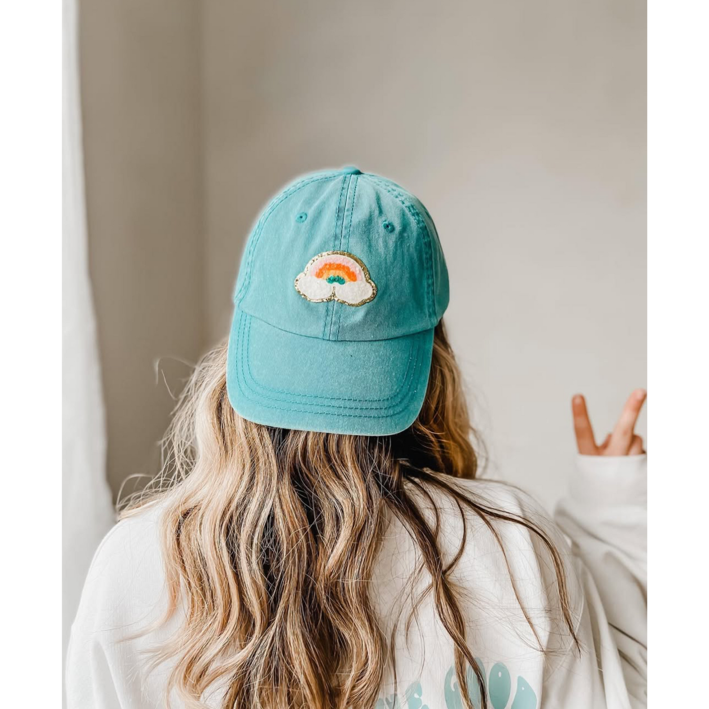 Initial Letter Iron on Patch - Baseball Cap
