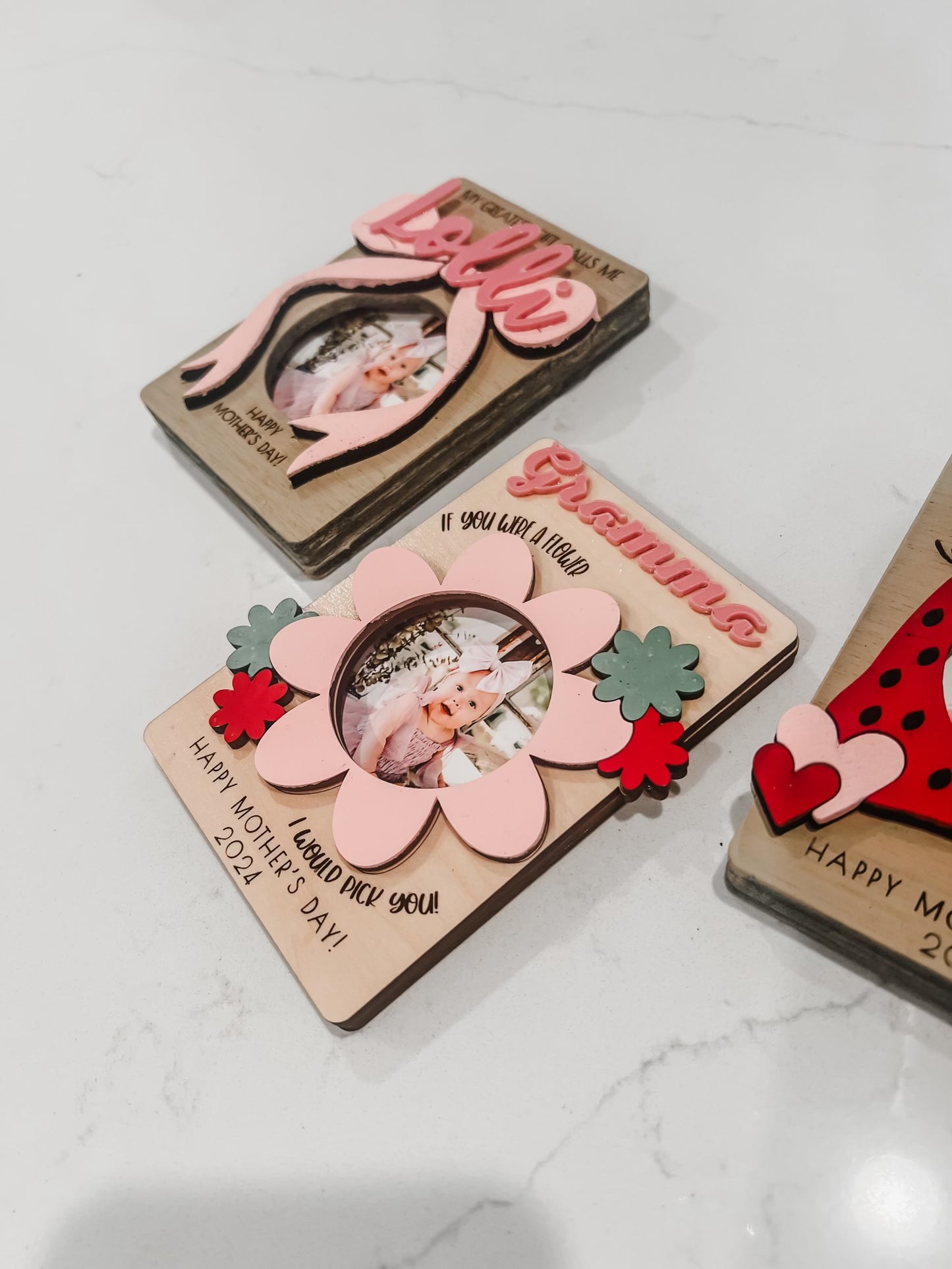 Bow - Photo Frame - Magnet