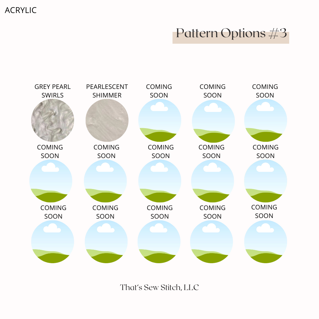 ACRYLIC - Custom Color & Pattern Options