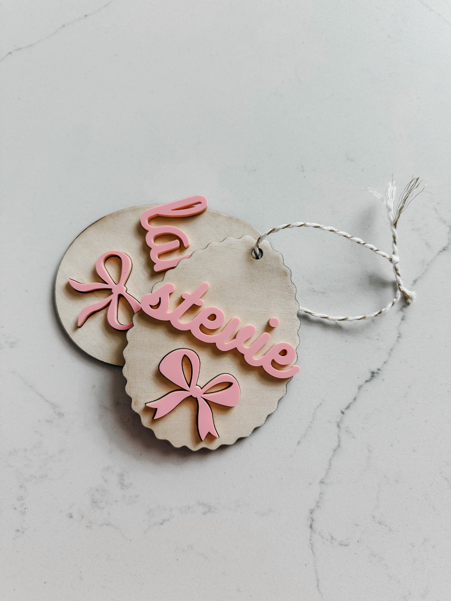Bow Egg - Easter - Name Tag