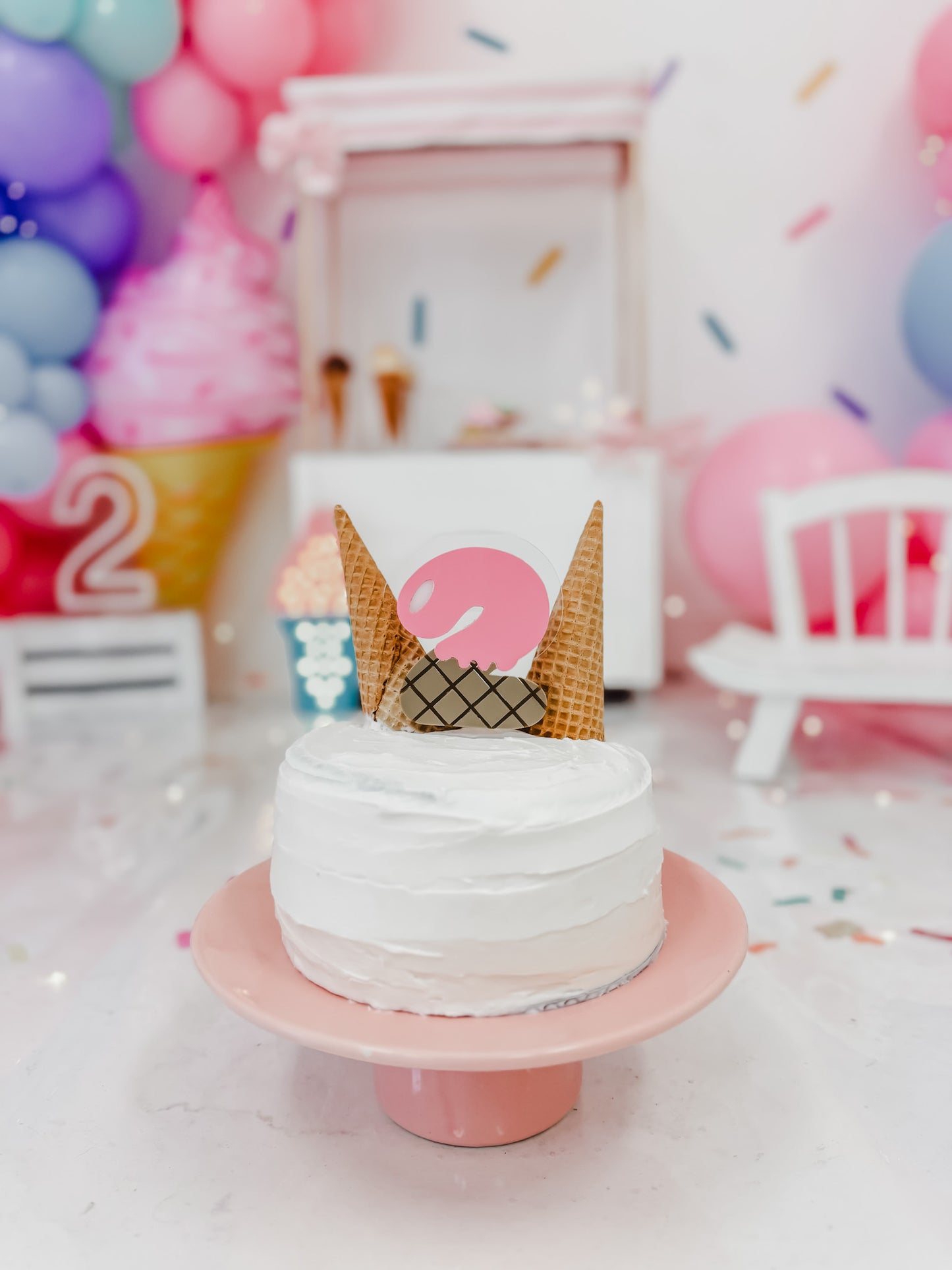 Ice Cream - 2 - Cake Topper