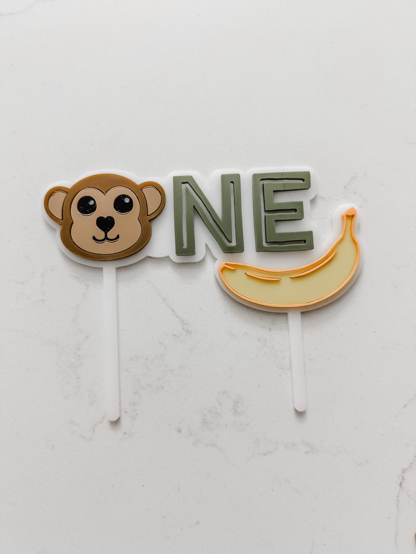 Monkey - ONE - Cake Topper