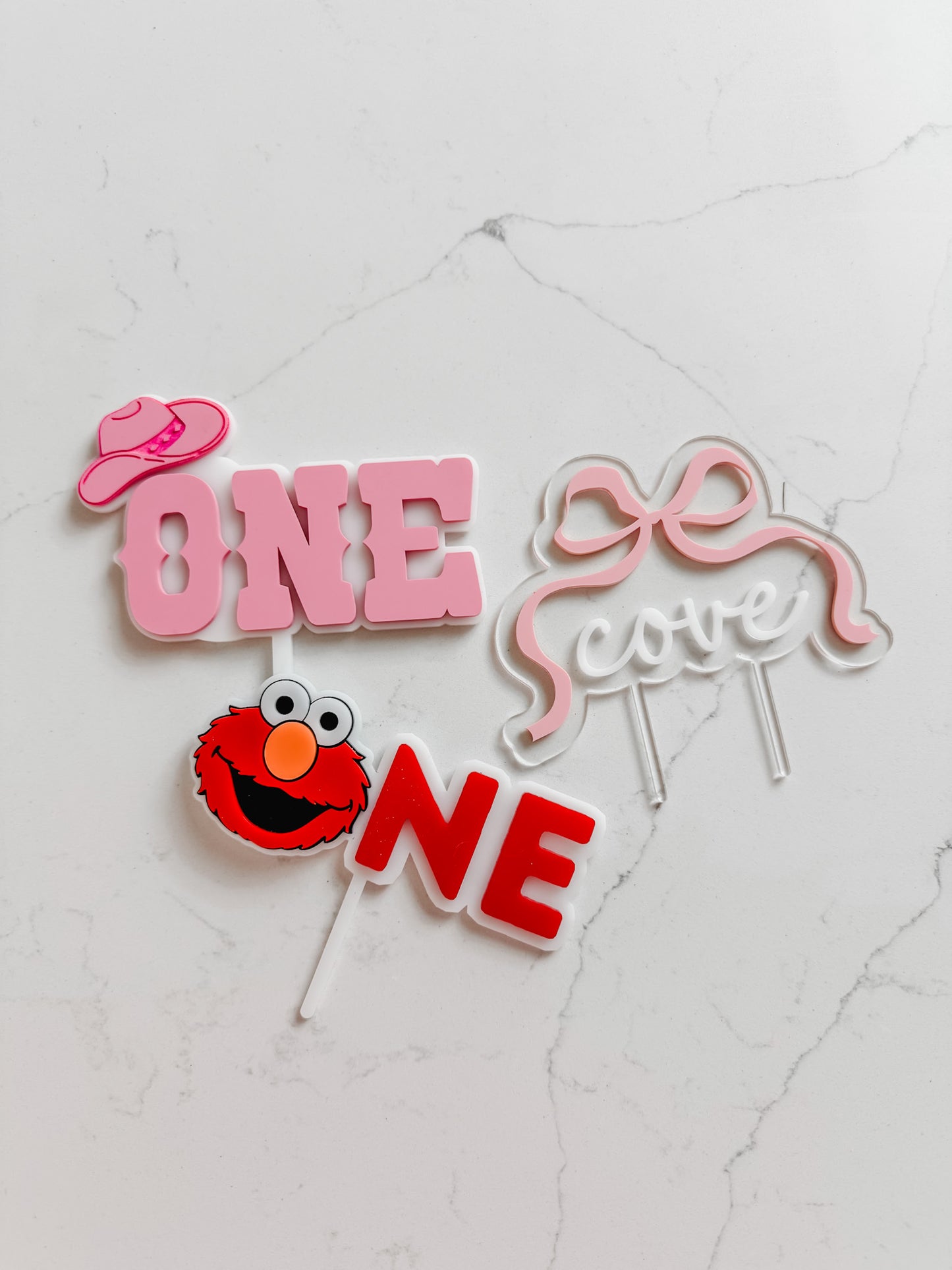 Western Cowgirl - ONE - Cake Topper
