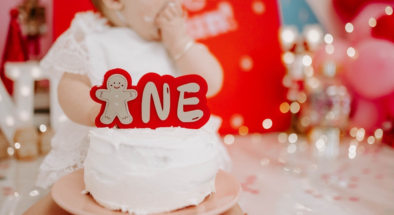 Gingerbread Man - ONE - Cake Topper