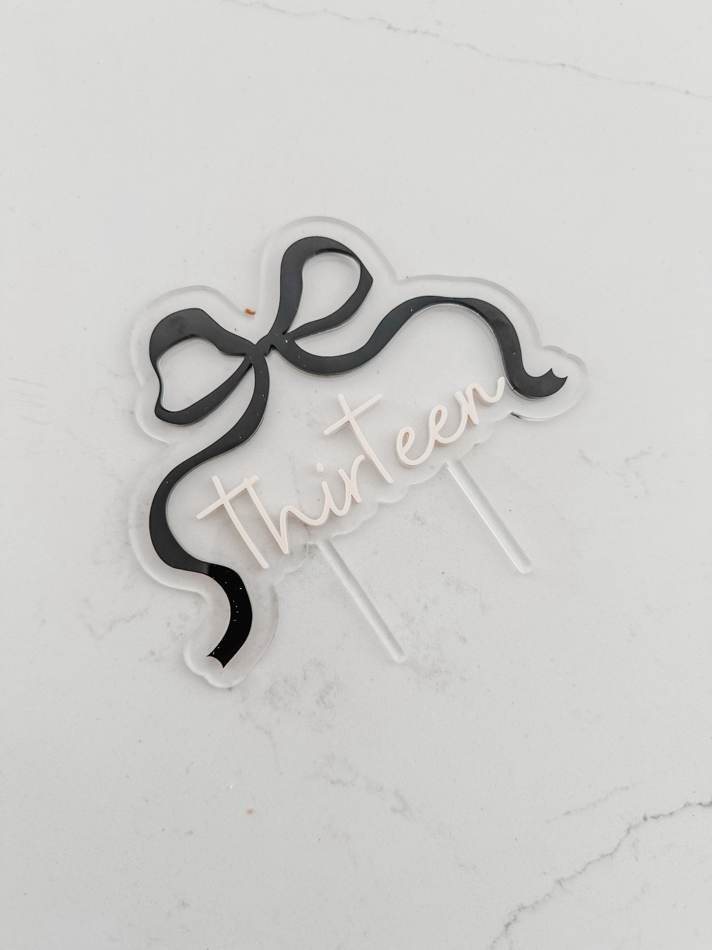 Bow - ONE - Cake Topper