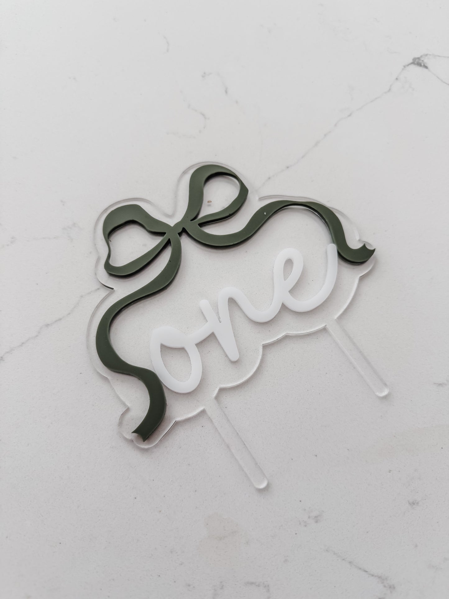 Bow - ONE - Cake Topper