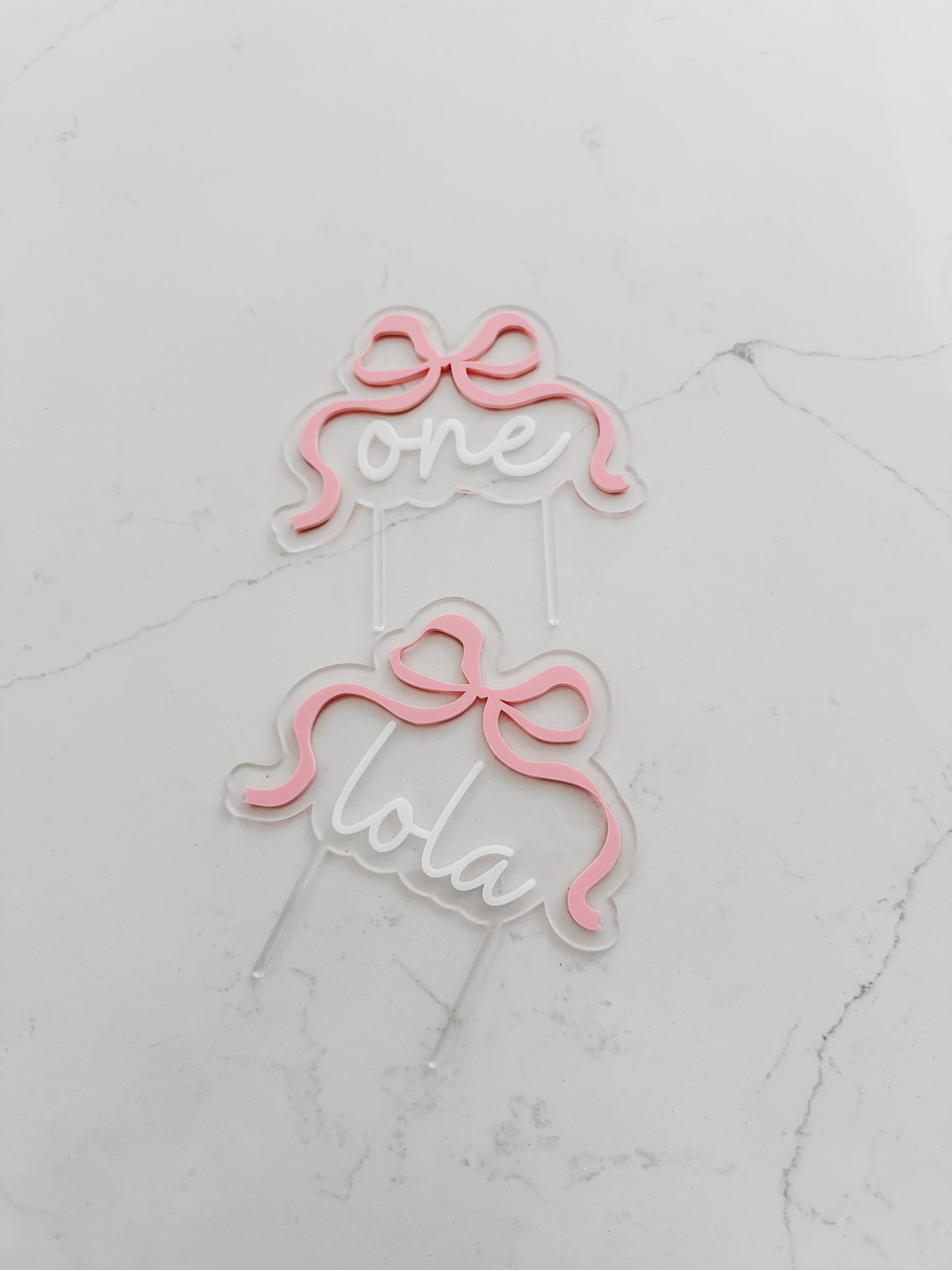 Bow - ONE - Cake Topper