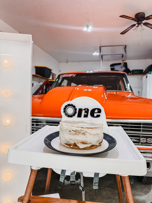 Tire - One - Cake Topper