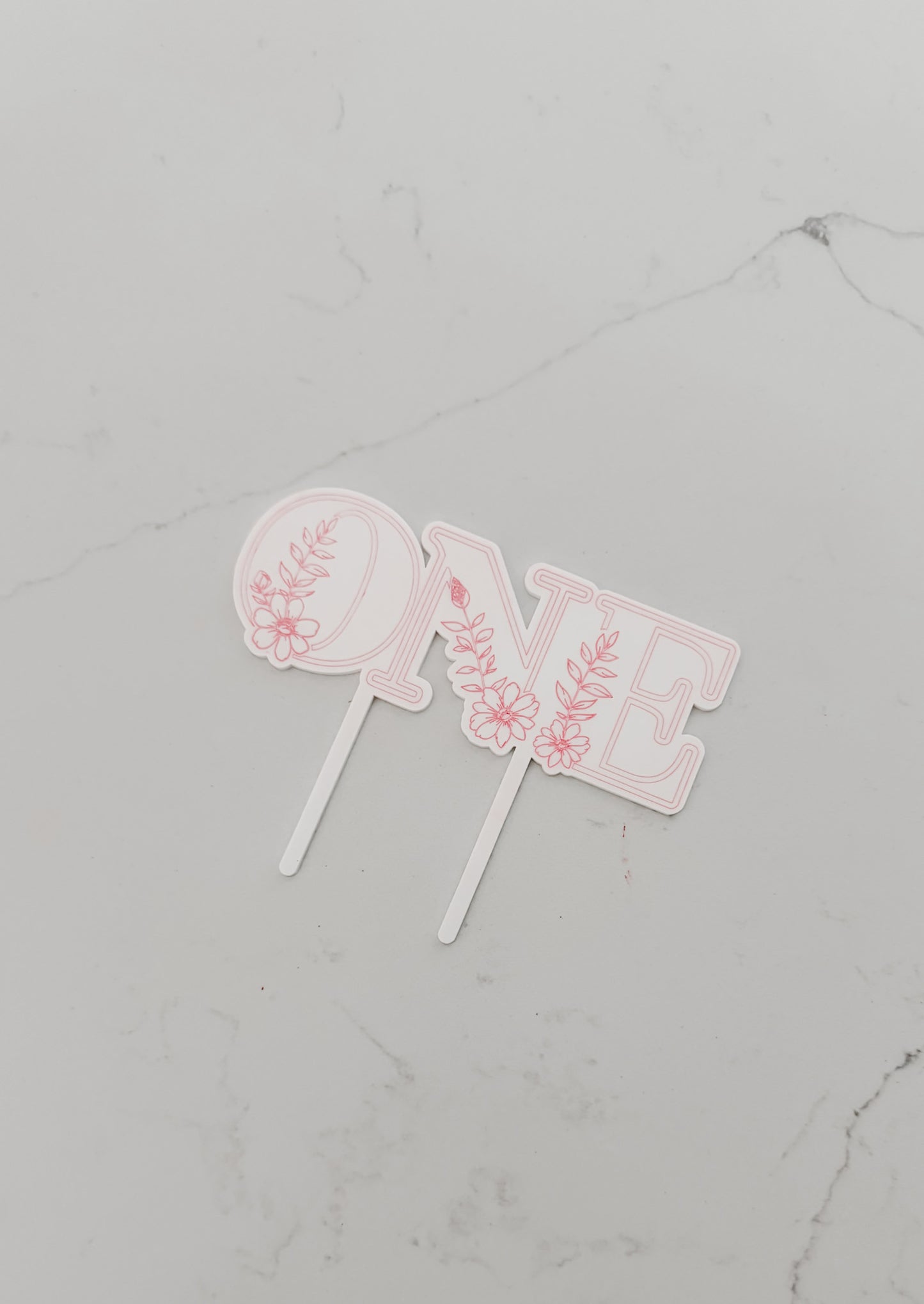 Wildflower - ONE - Cake Topper