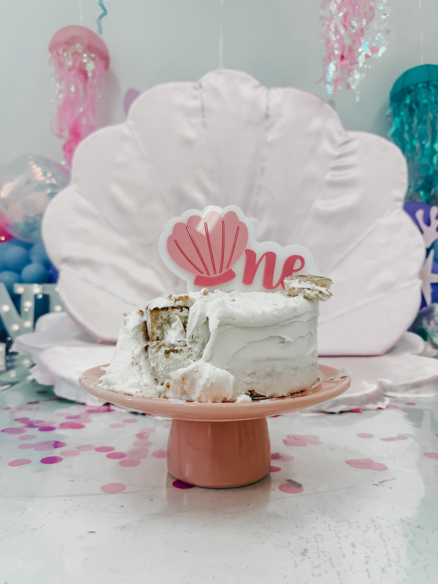 Seashell - One - Cake Topper