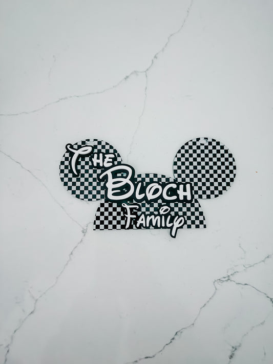 Patterned - Mickey & Minnie - Stroller Tag