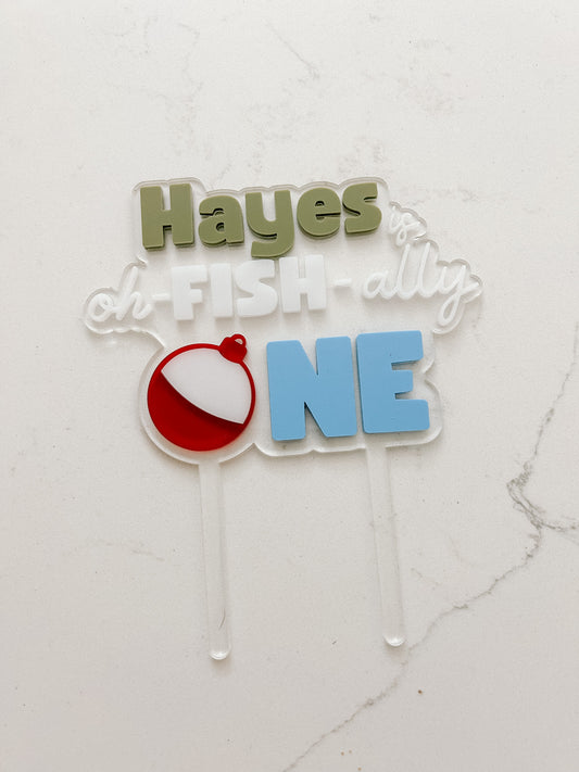 oh - FISH - ally ONE - Cake Topper
