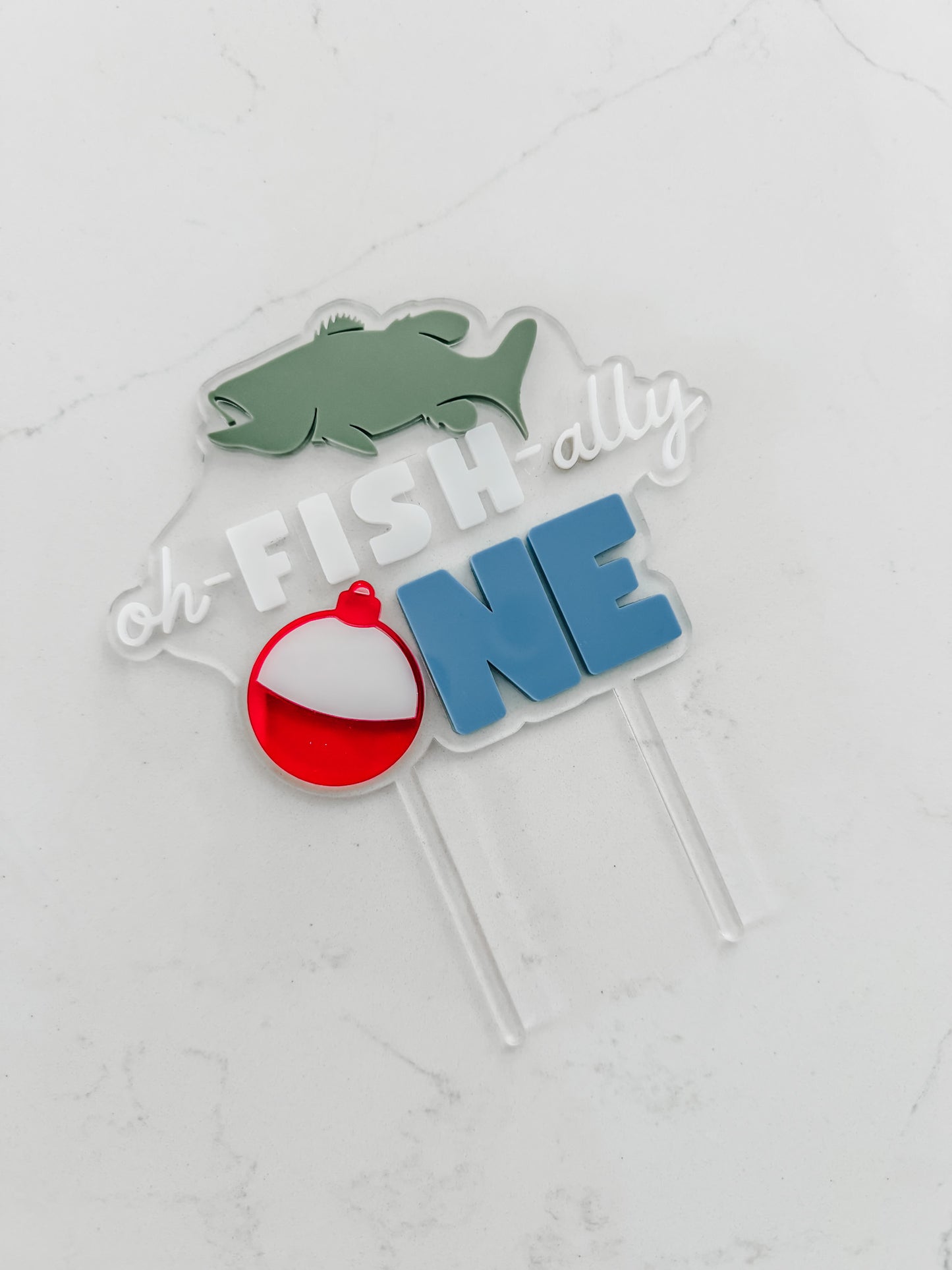 oh - FISH - ally ONE - Cake Topper