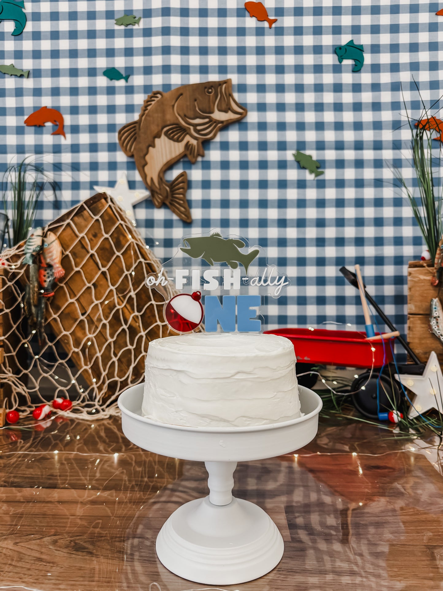 oh - FISH - ally ONE - Cake Topper