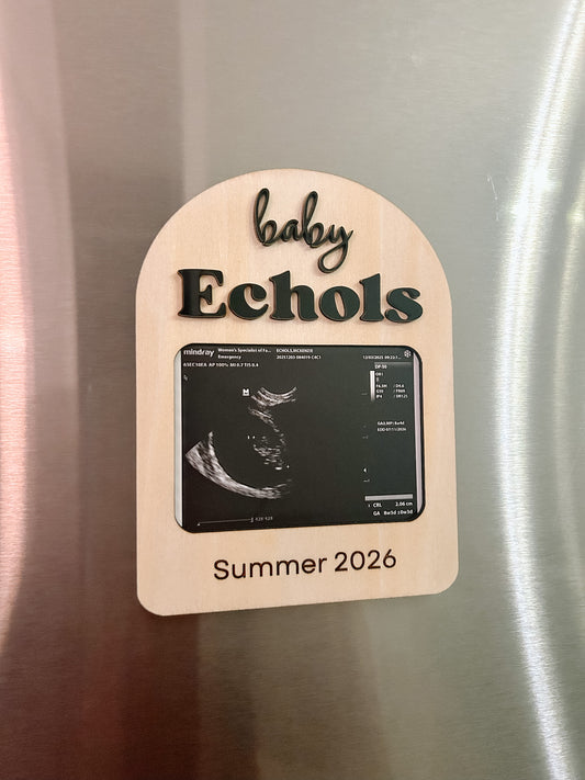 Sonogram - Pregnancy Announcement - Photo Frame