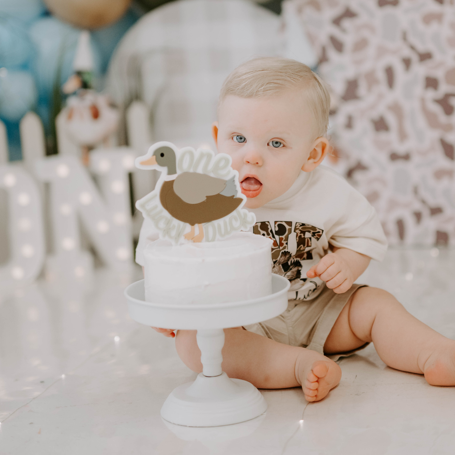 One Lucky Duck - Cake Topper
