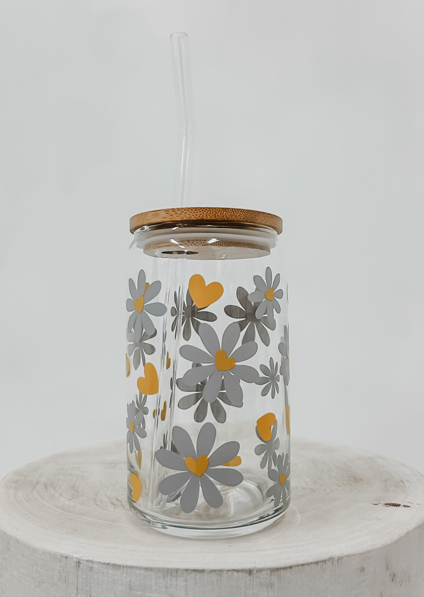 Daisy - Glass Coffee Cup