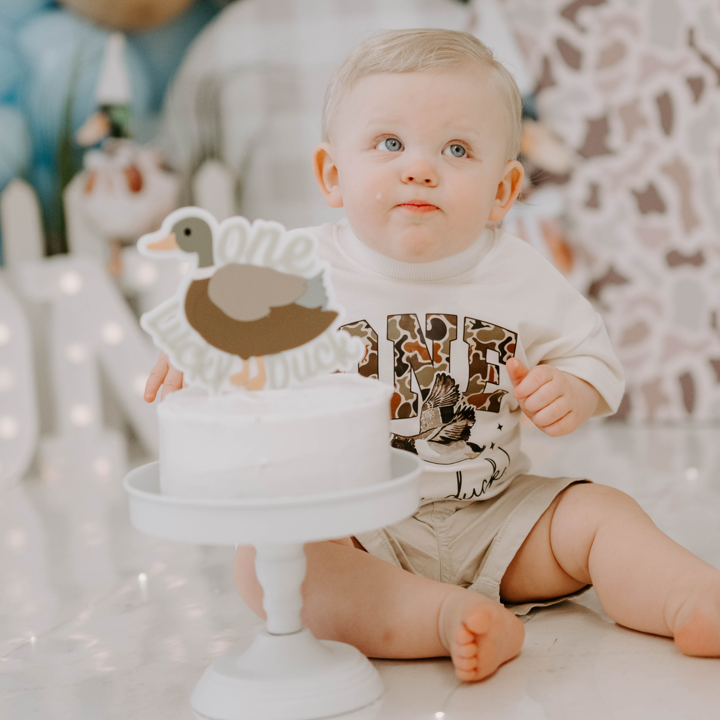 One Lucky Duck - Cake Topper