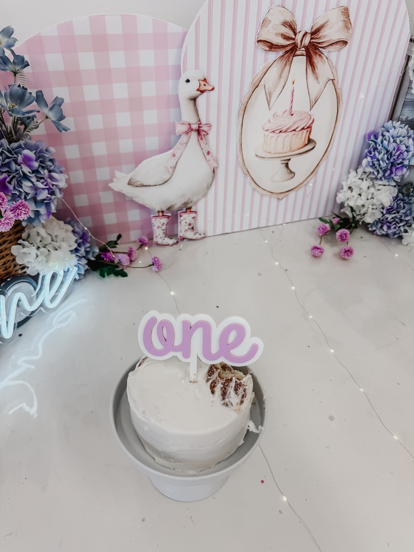 Simple - one - Cake Topper