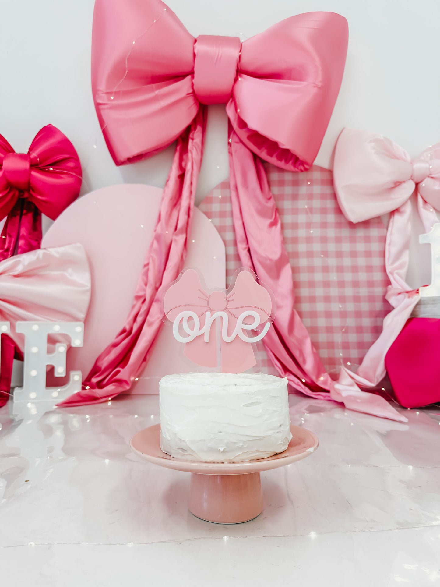 Big Bow - one - Cake Topper