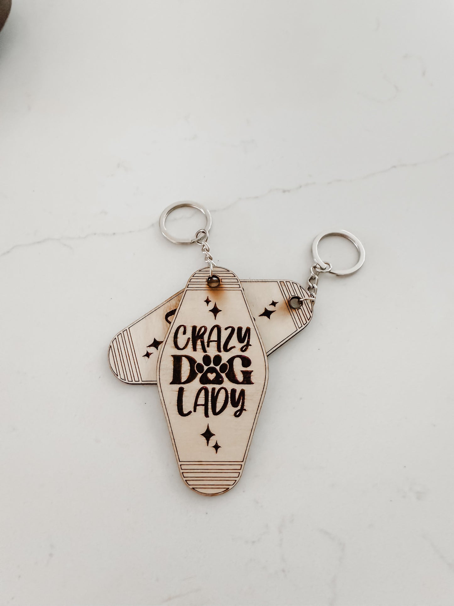 Wooden Dog Mom - Keychains