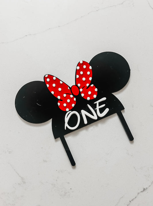 Minnie Mouse - Cake Topper