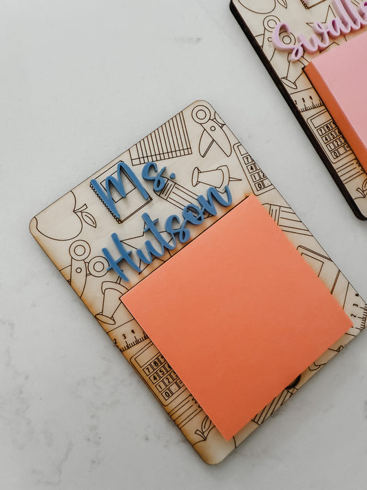 Teacher - Post-It / Sticky Note Holder