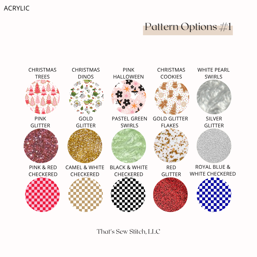 ACRYLIC - Custom Color Options
