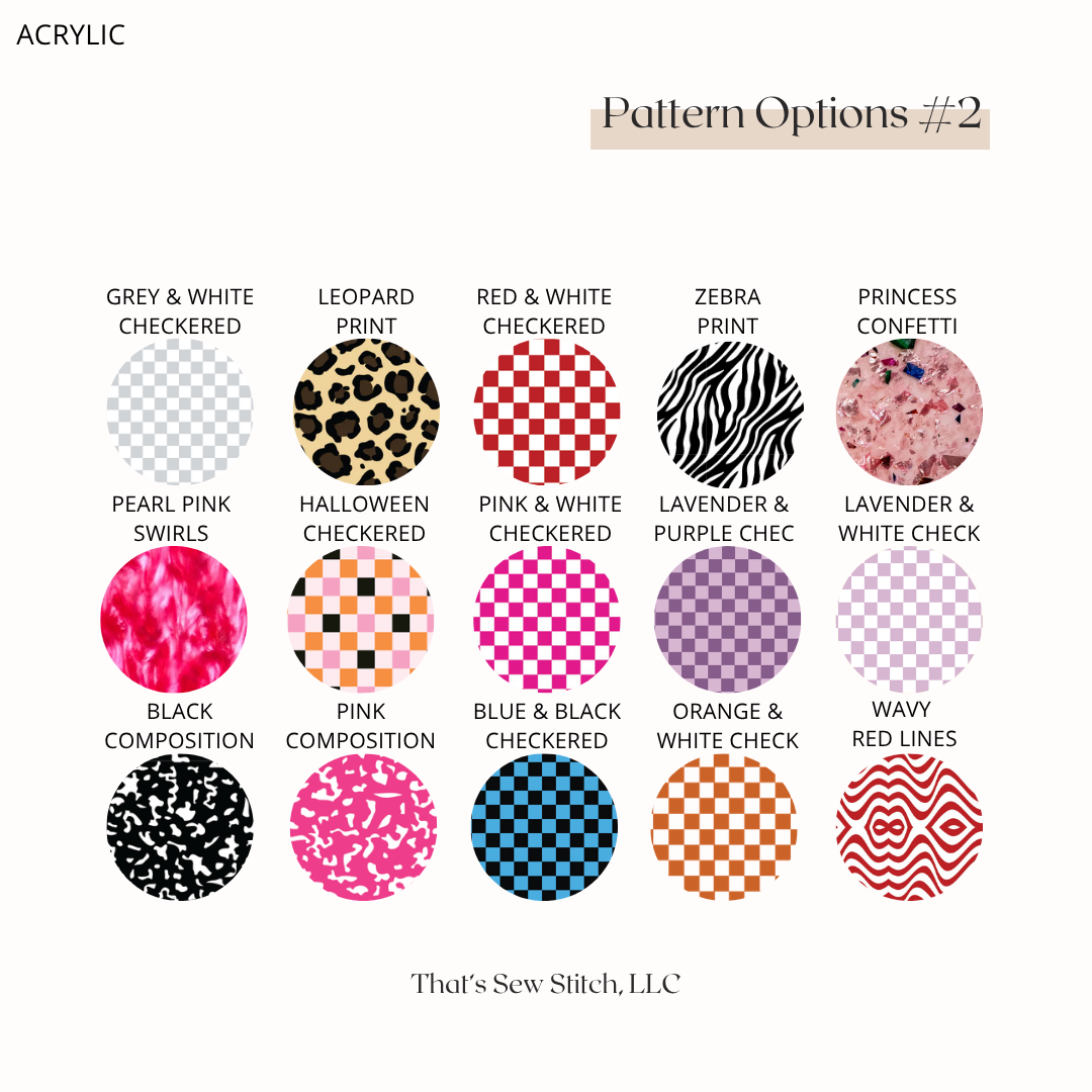 Patterned - Mickey & Minnie - Stroller Tag