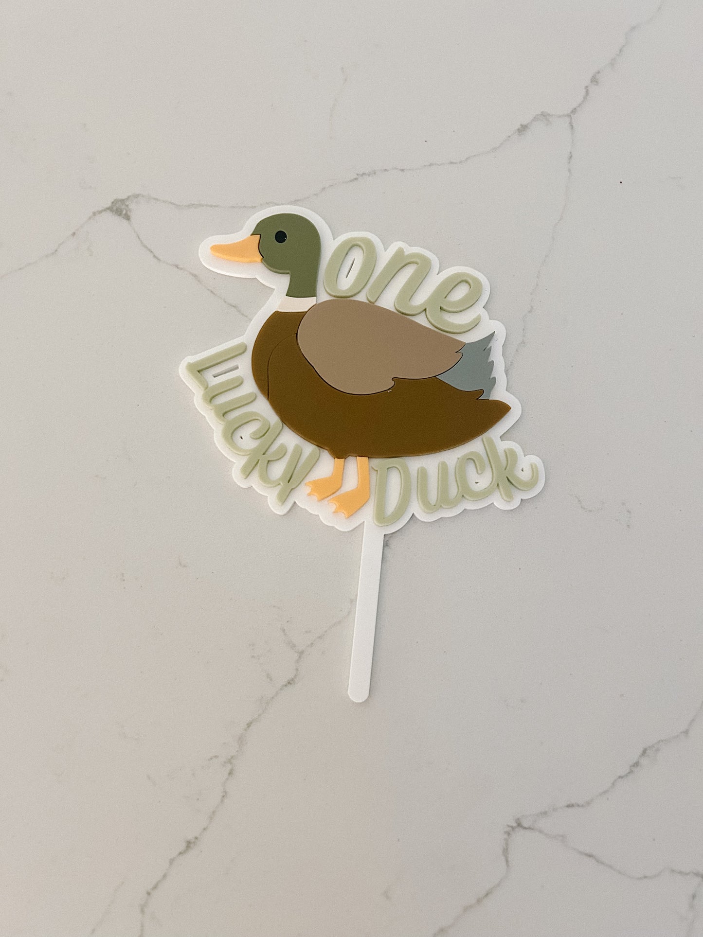 One Lucky Duck - Cake Topper