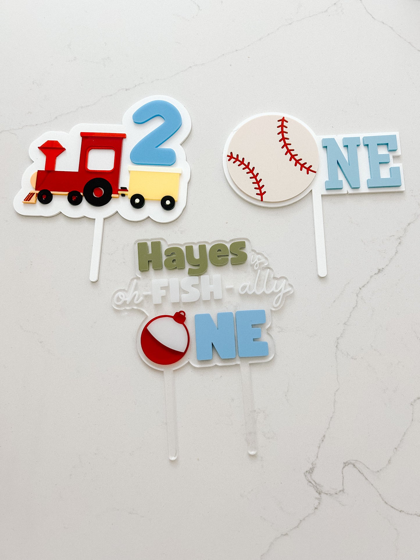 Baseball - One - Cake Topper