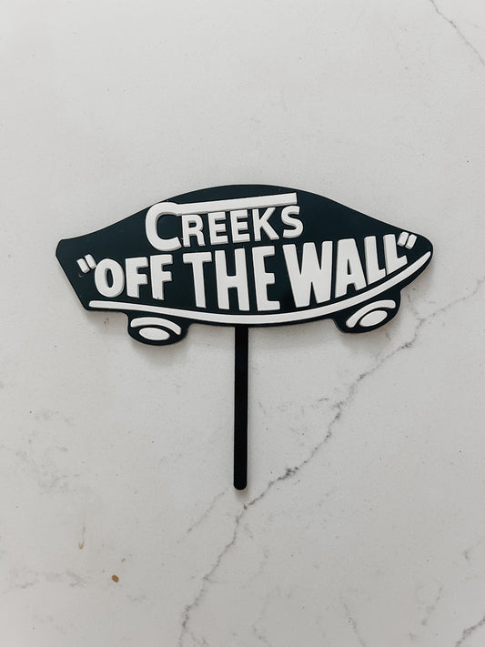 Vans Logo - Shoe - Cake Topper