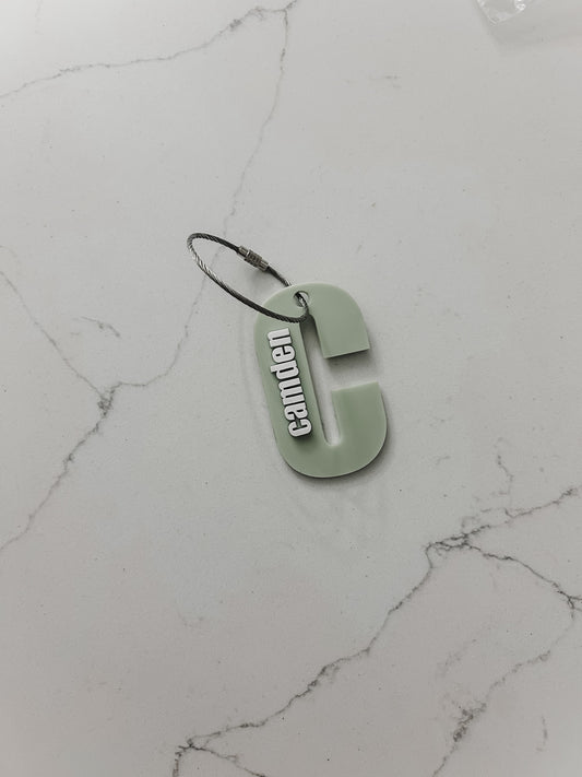 Initial - Name - Bag Tag / Keychain