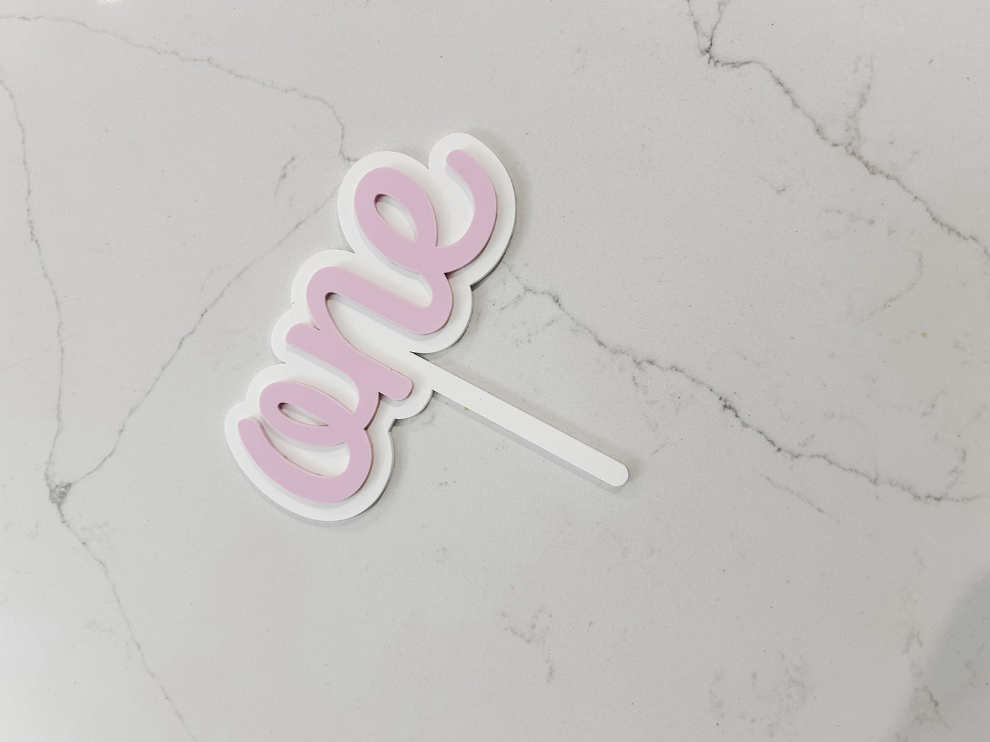 Simple - one - Cake Topper