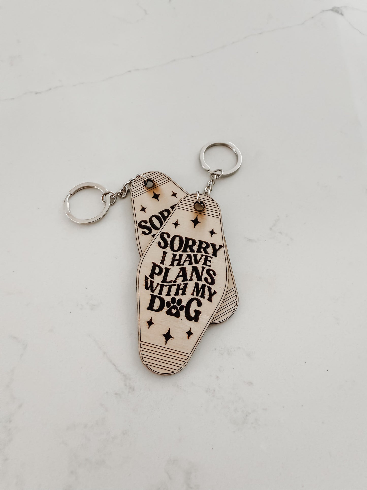Wooden Dog Mom - Keychains
