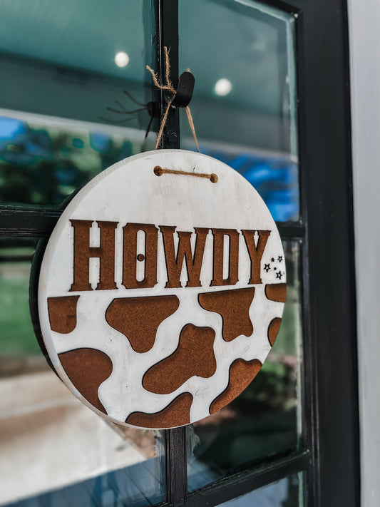 Howdy - Door Hanger