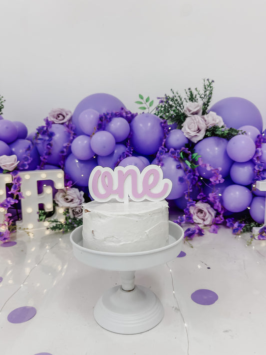 Simple - one - Cake Topper