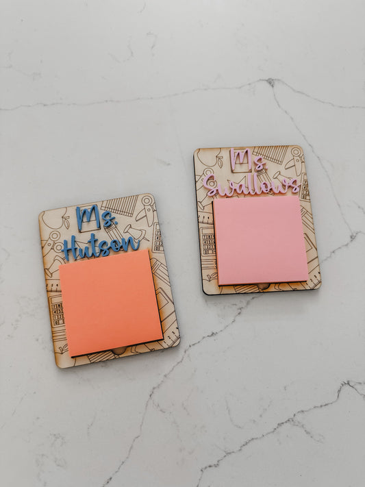 Teacher - Post-It / Sticky Note Holder