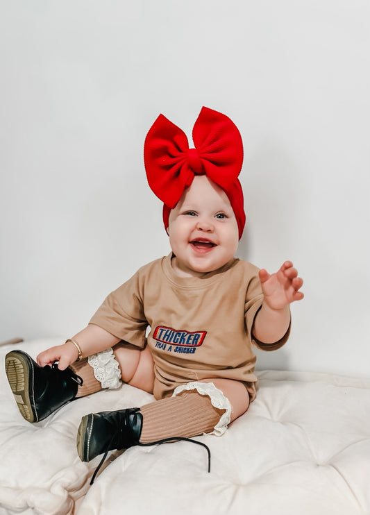 Thicker Than A Snicker - Baby Bubble Onesie