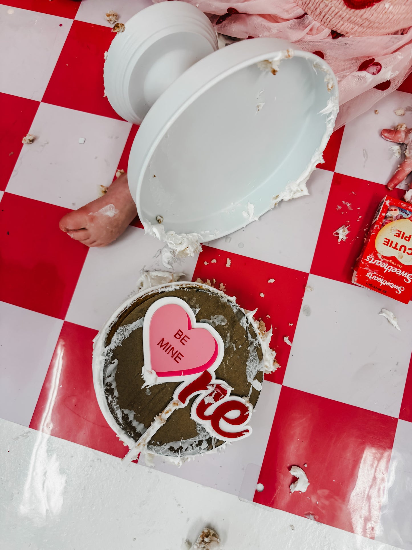 Conversation Heart - One - Cake Topper