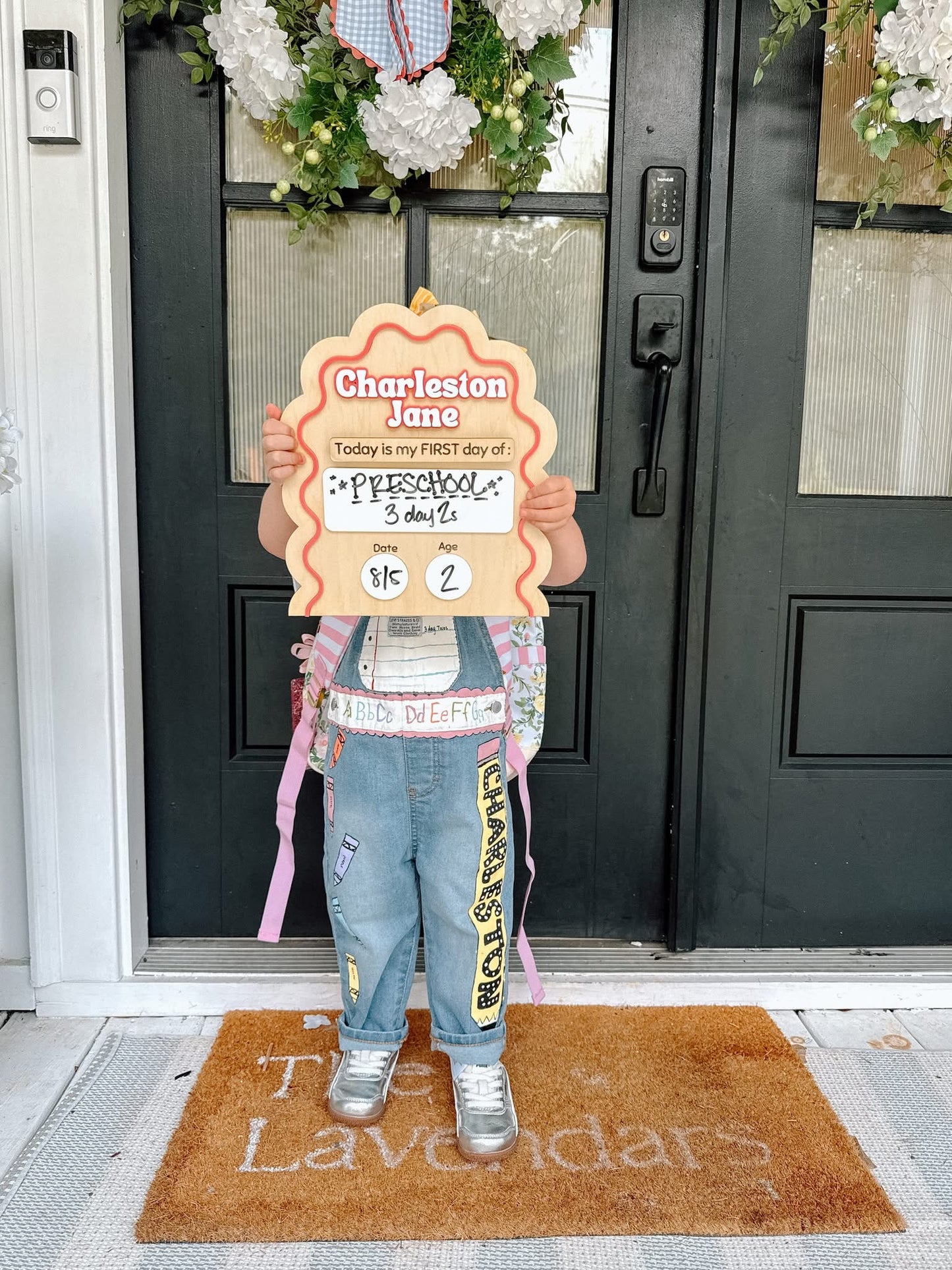 Wavy Arch - Back to School - Sign