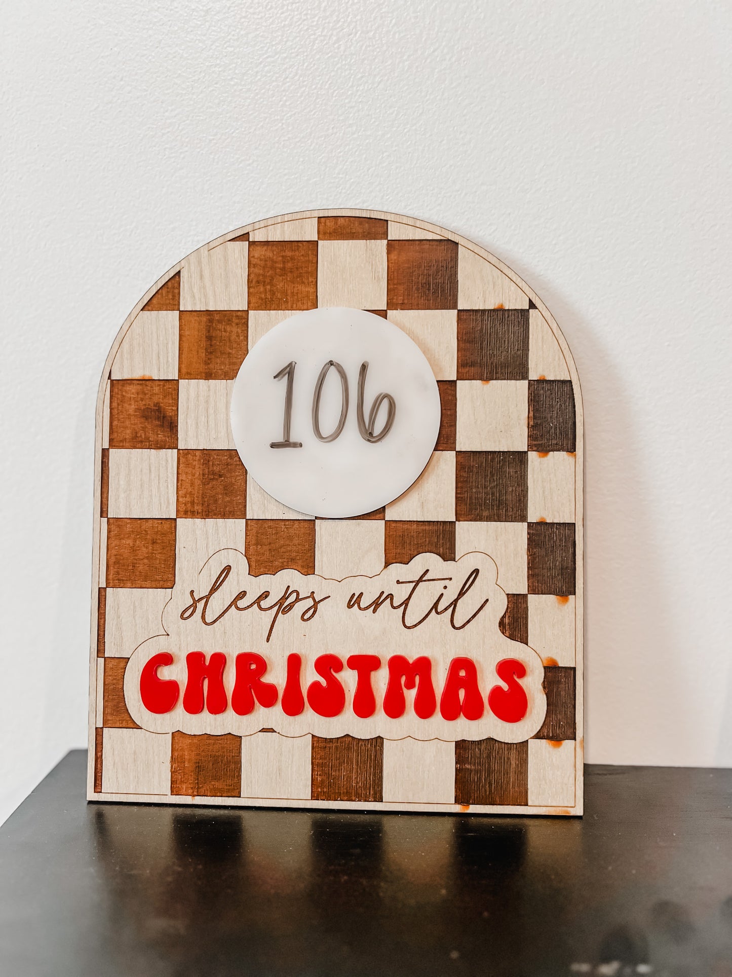 Sleeps Until Christmas - Sign