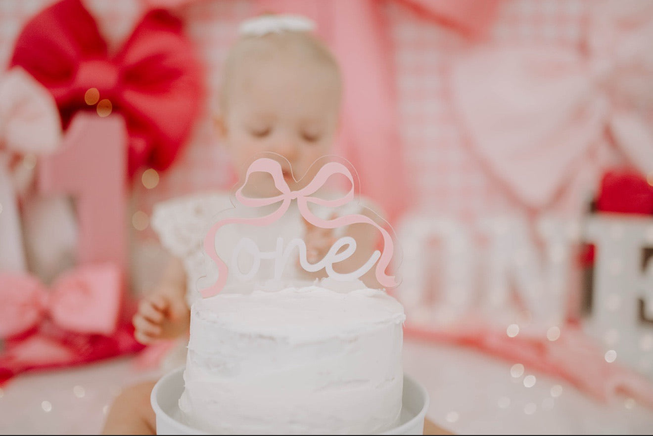 Bow - ONE Cake Topper