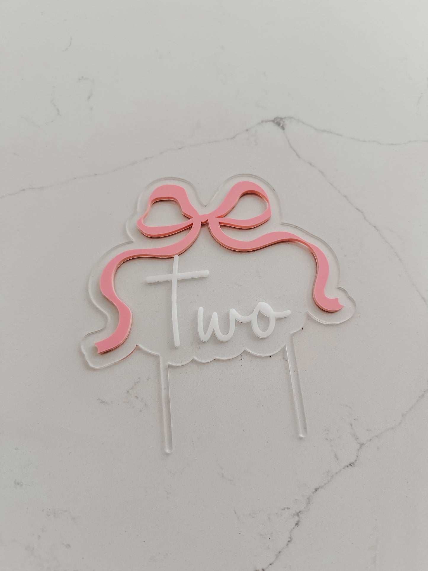 Bow - ONE - Cake Topper
