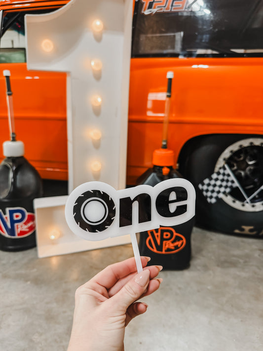 Tire - One - Cake Topper