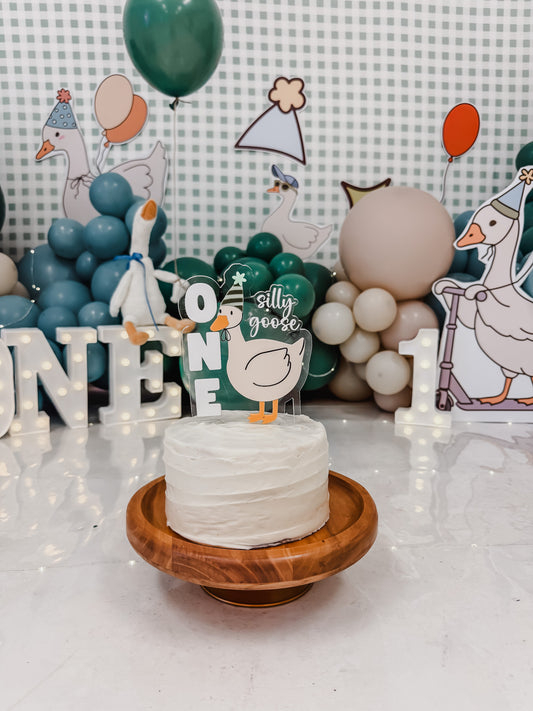 One Silly Goose - Hat - Cake Topper