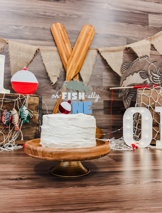 oh - FISH - ally ONE - Cake Topper